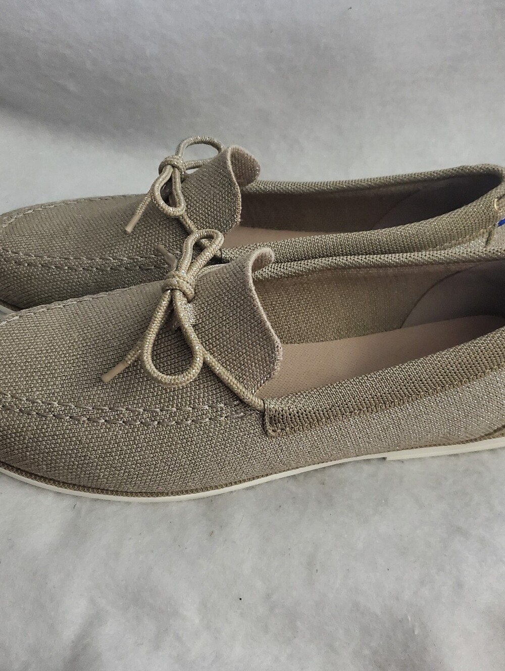 Rothy's The Boat Shoes In Shimmery Sand Slip On - Picture 6 of 15